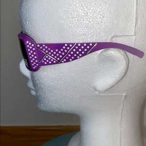 Girls blinged out purple sunglasses!